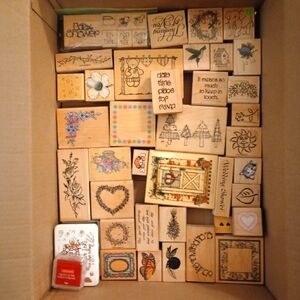 Lot of rubber stamps